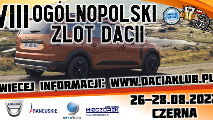 VIII Ogólnopolski Zlot Dacii 26-28.08.2022